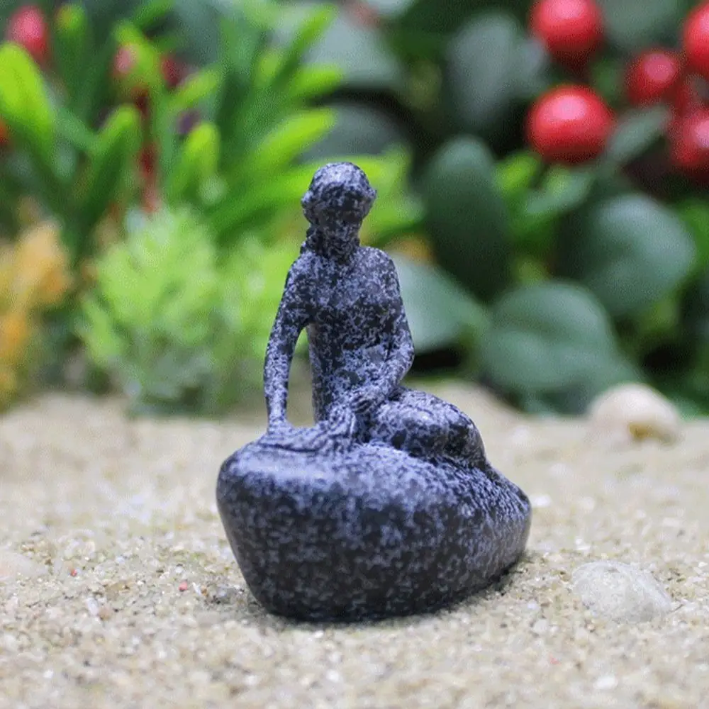 

5pcs Crafts Resin Mermaid Sculpture Creative Handicraft Small Statue Funny Waterproof Miniatures Figurine Cabinet