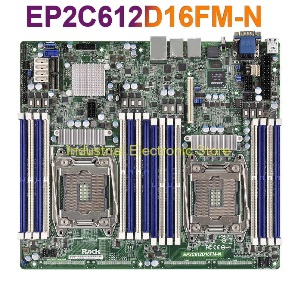 

For ASROCK LGA2011 C612 Support E5-2600 V3 V4 Server Motherboard EP2C612D16FM-N