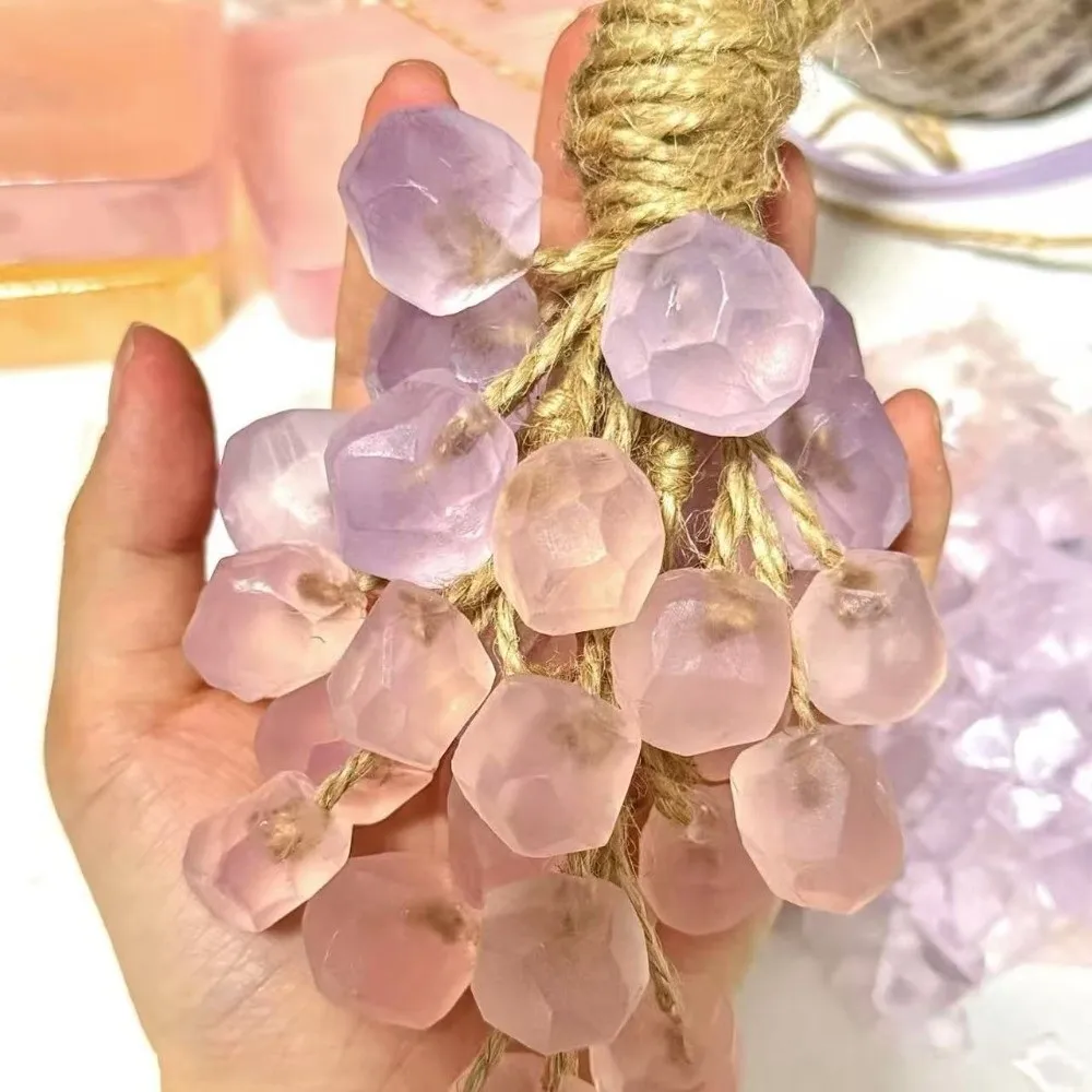 

DIY Soap Material Grape Aromatherapy Pendant Cleaning Soap Grape Shape Handmade Soap Hand Soap Bar Scented