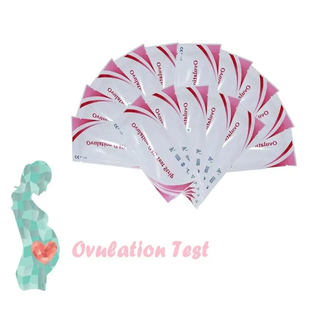 20pcs Ovulation Test Strip For Adult Women LH Urine Measuring Testing Kits Fertility Test Sticker Rapid Result Over 99% Accuracy