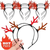 1/2/5/10Pcs/Lot New Classical Deer Antler Christmas Festival Women Headband Party Hairband For Girl Handmade Hair Accessories