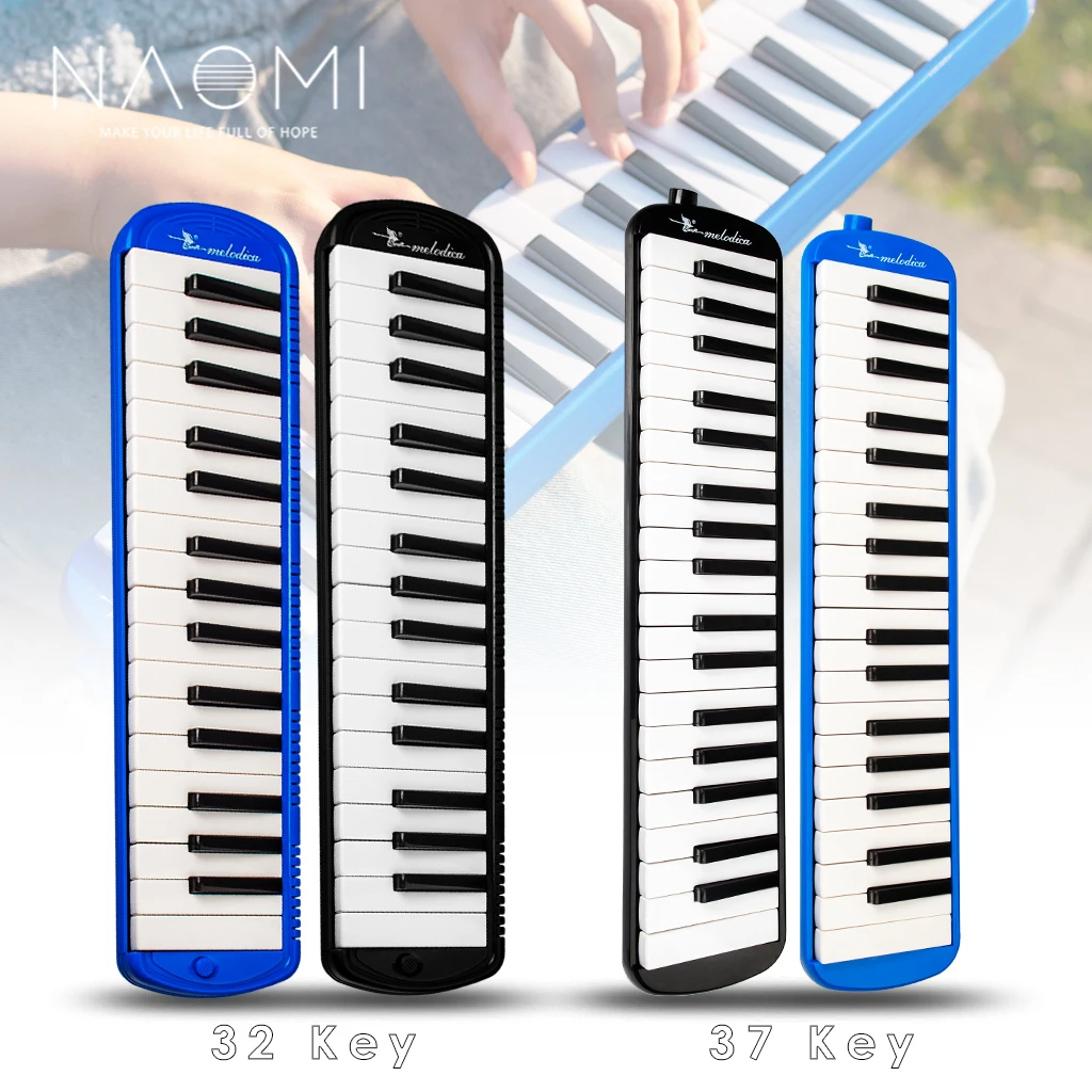 

NAOMI 32/37 Keys Melodica Mouth Organ With Blowpipe And Mouthpiece Keyboard Organ Melodica Instrument Gift For Students And Kids