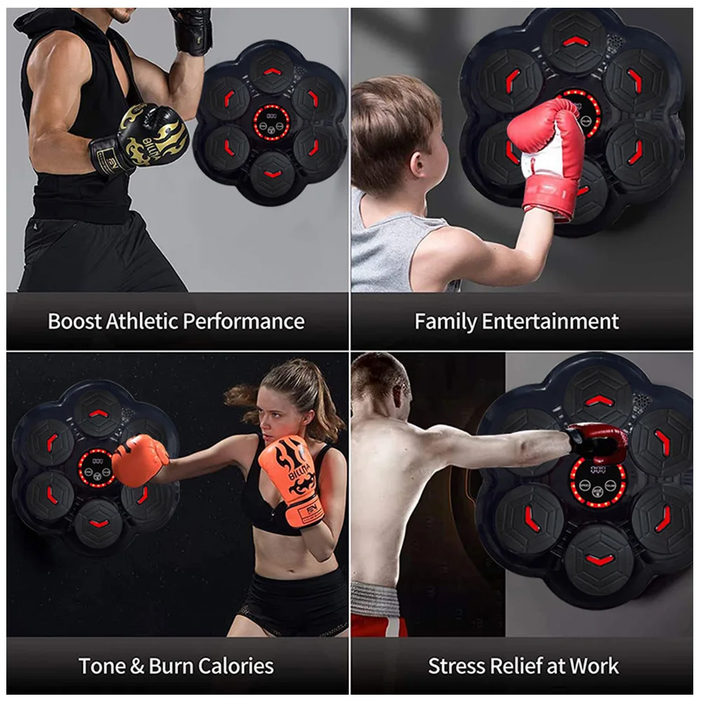 New Smart Music Boxing Machine Adult/Children Sports Fitness Boxing Trainer Home Exercise Response Training Boxing Wall Target