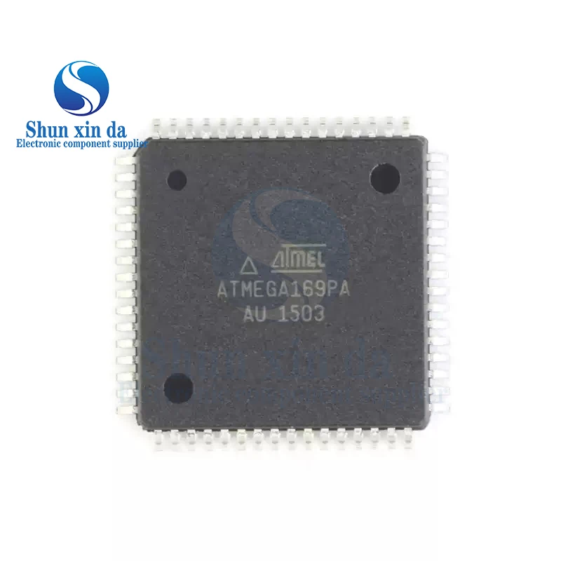 ATMEGA169PA-AUR TQFP-64 ATMEGA169PA-AU ATMEGA169PA ATMEGA169 8-bitowe mikrokontrolery MCU AVR XMEGA 384KB FLSH 4KB EE32K SRAM-16MH