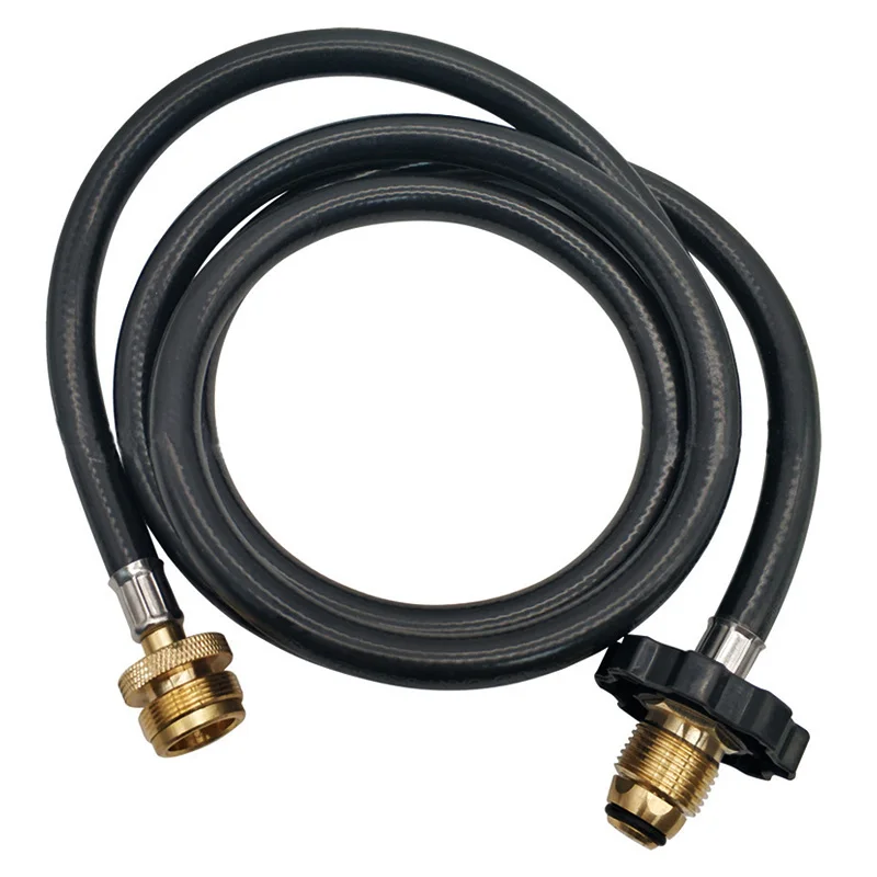 

6FT Propane Adapter Connected Gas Pipe North America POL One Pound Gas Stove 20LB Tank Cylinder Conversion Rubber Hose Connect