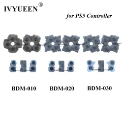 IVYUEEN for PlayStation 5 PS5 Slim Controller Conductive Rubber Adhesive Button Pad Keypads for DualSense BDM 010 020 030