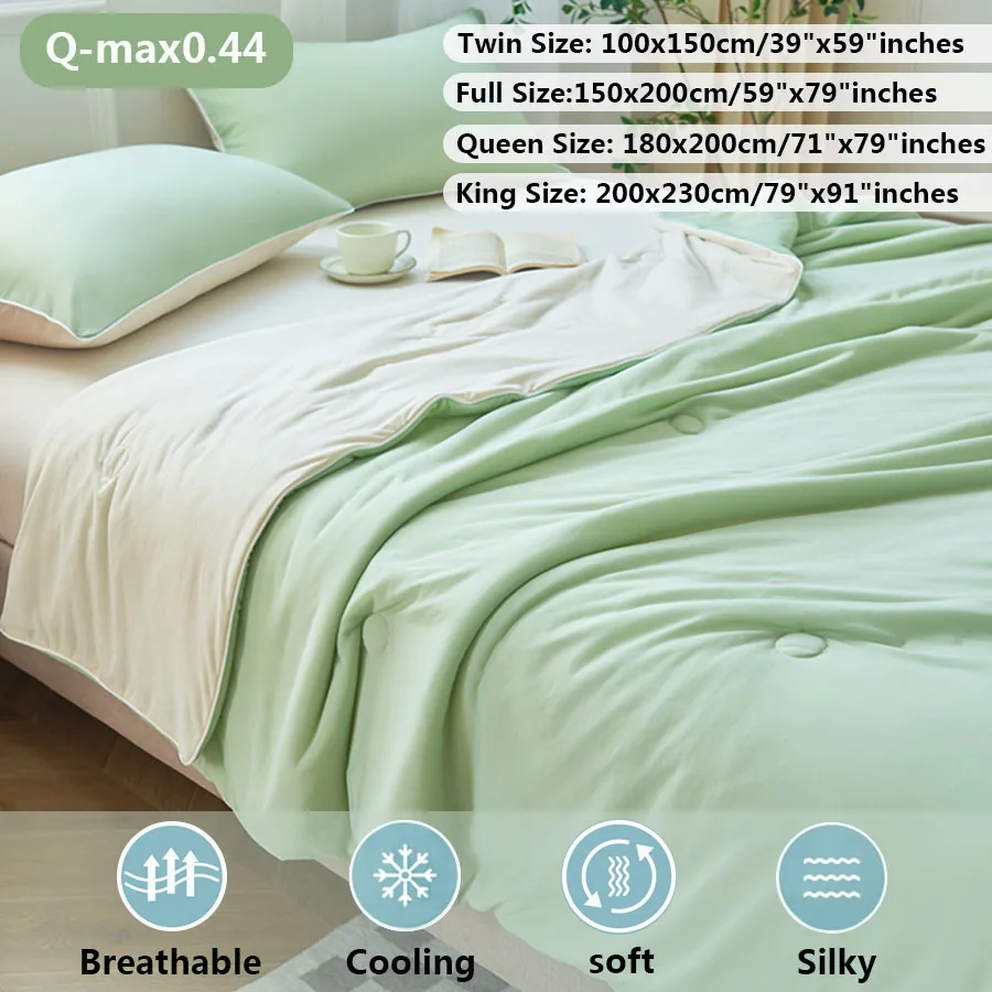 High Quality Cold Blanket Cool Air-Conditioned Comforter Lightweight Summer Comforter With Double Sided Cold And Cooling Fabric