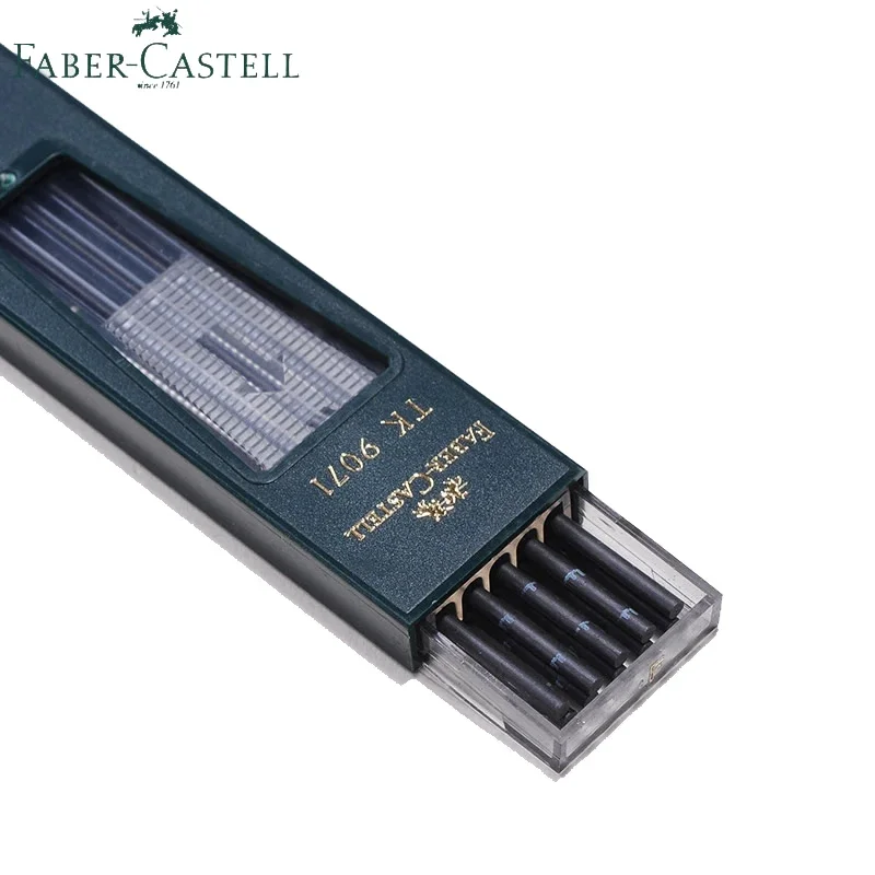 Faber Castell TK 9071 derivazioni ricarica 2.00mm/3.15mm Super polimero Premium forte piombo liscio scuro per matite meccaniche/automatiche