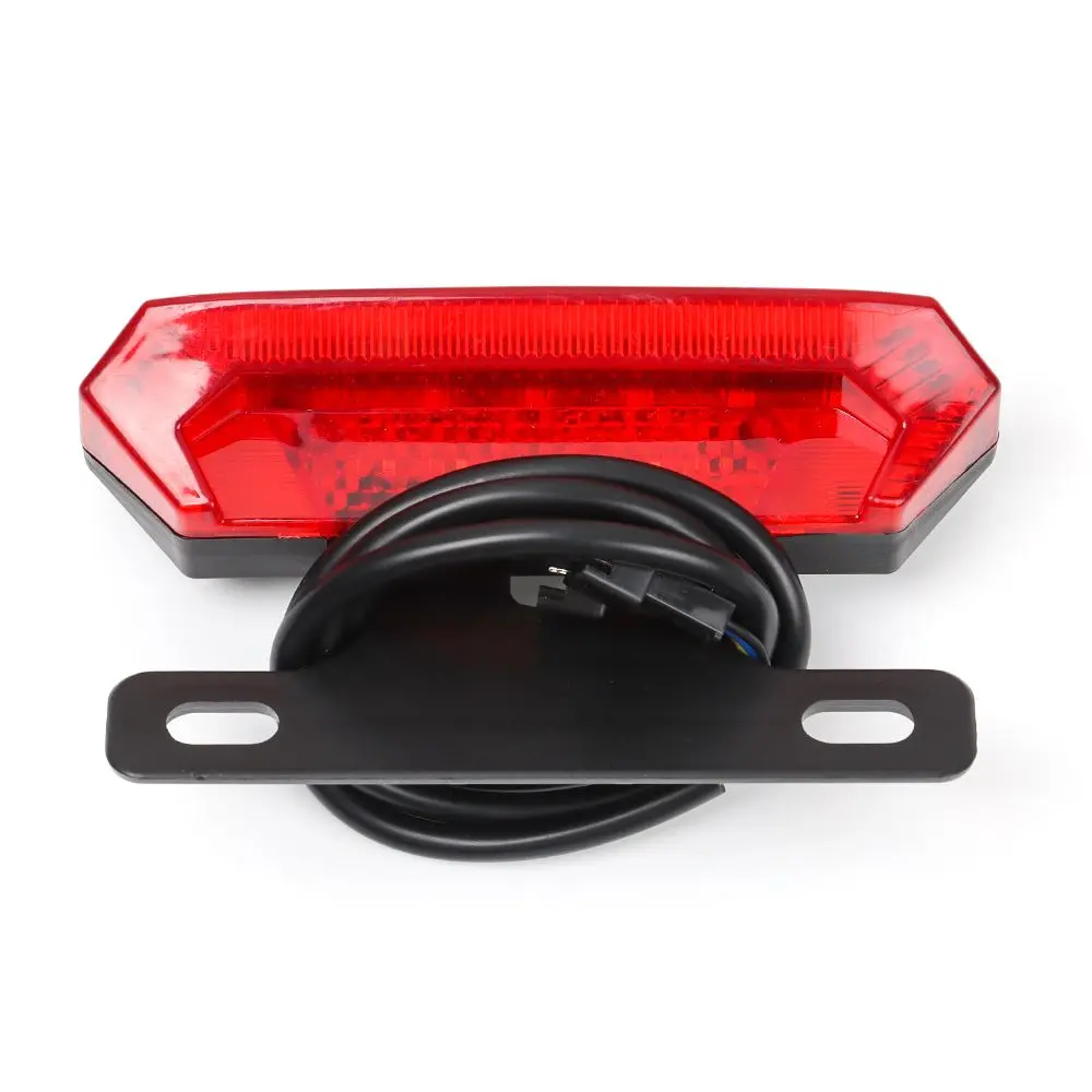 48V E-bike Rear Light Electric Tail LED Lamp Brake Flash Easy Connector Safety Warning Cycling Night Bicycle Accessories