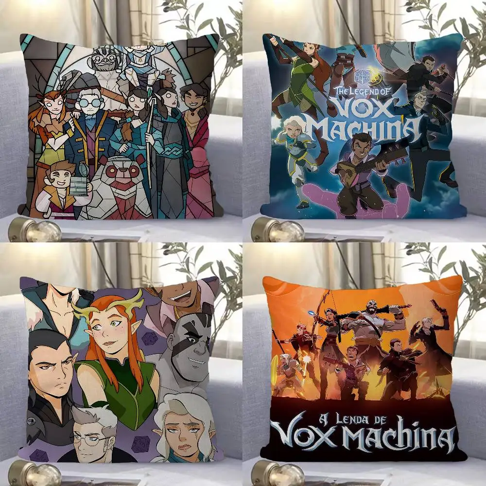 TV The Legend of Vox Machina Decorative Room Aesthetics Pillow Case Home Decor Bedroom Sofa Bed Couch Pillow Cover 45x45