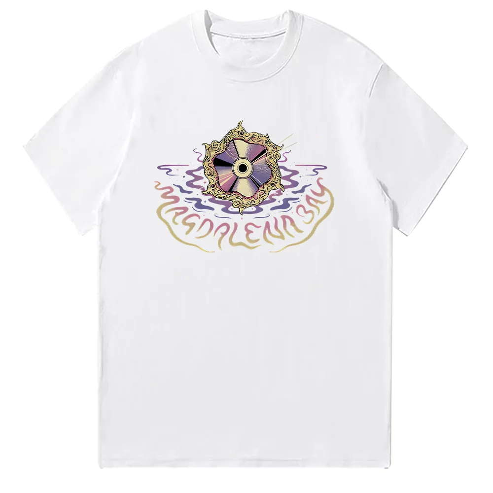 Magdalena Bay Ripple Disk تي شيرت Magdalena Bay Merch الصيف للجنسين موضة ملابس علوية من القطن الصيف قصيرة الأكمام س الرقبة تي شيرت شيك
