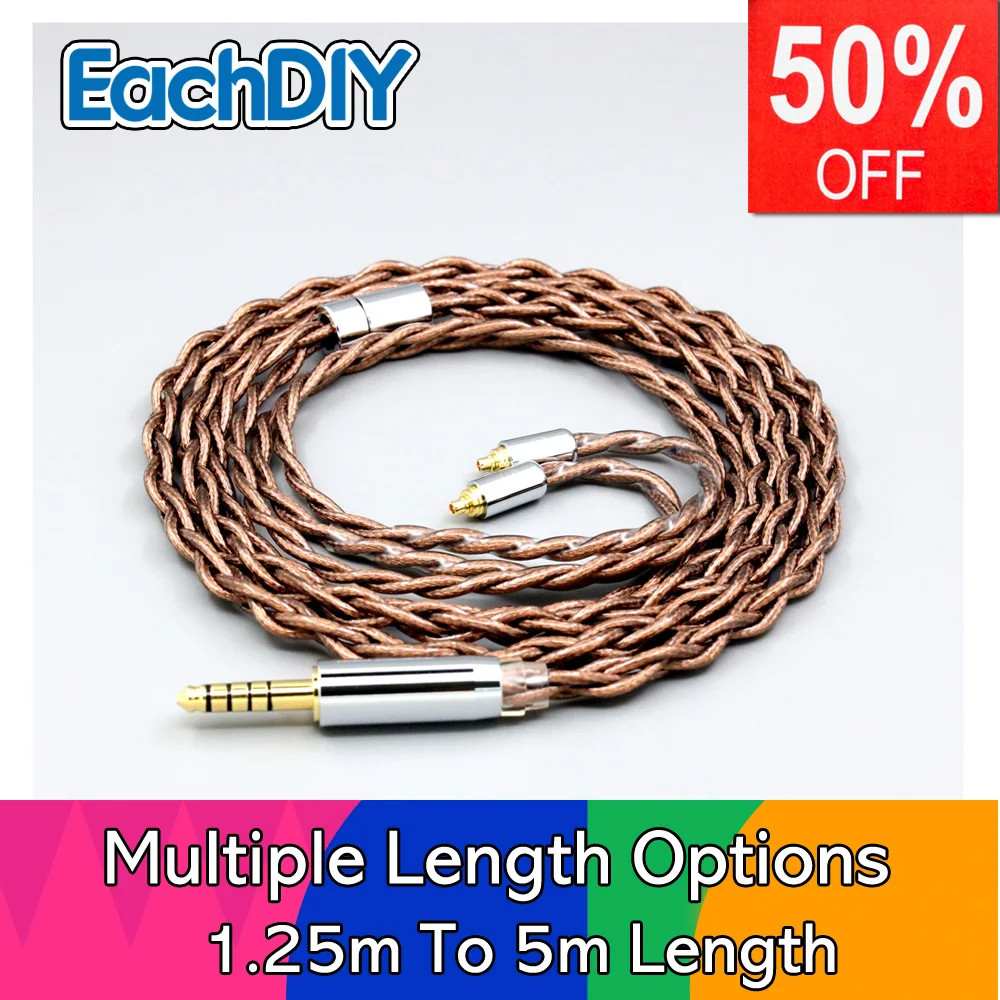

99% 24k Gold 7n Pure Silver Graphene Shield Earphone Cable For Sennheiser IE200 IE300 IE900 IE600 MMCX LN008514