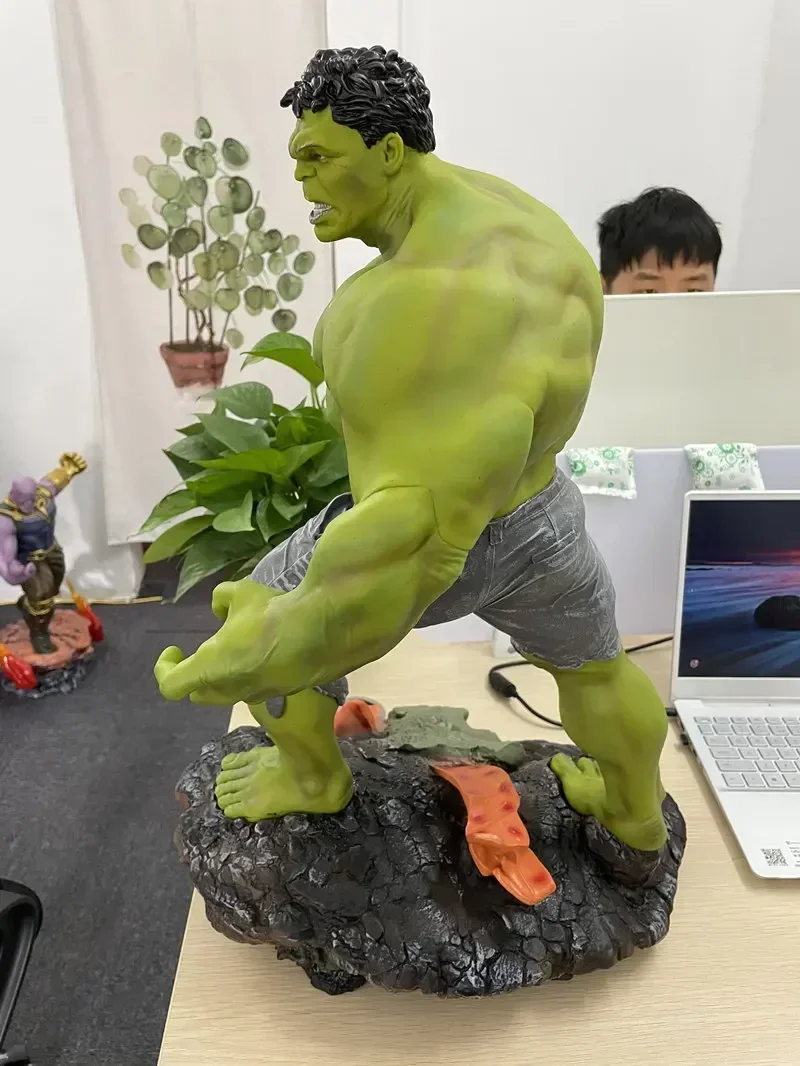 1/4 60cm Large Size Superhero Green man Hulk Thanos model figure Resin Statue Collection Home Decoration birthday gift toy