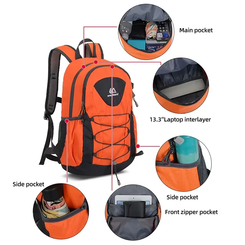 Mochila táctica ligera gran capacidad para senderismo y montaña