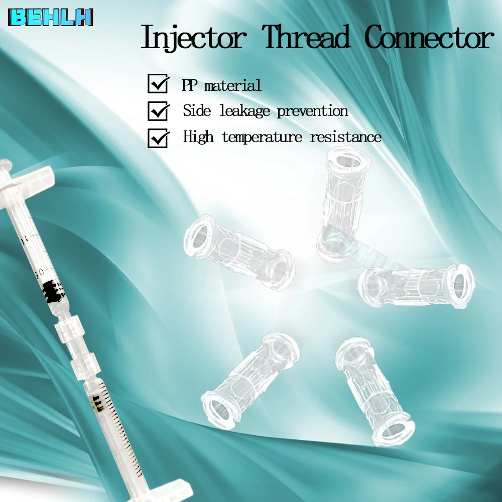 Leak Proof Double Helix Luer  Connector Pp Material Transparent Syringe Double-Way ConnectorIndividual Package Medical Sterile