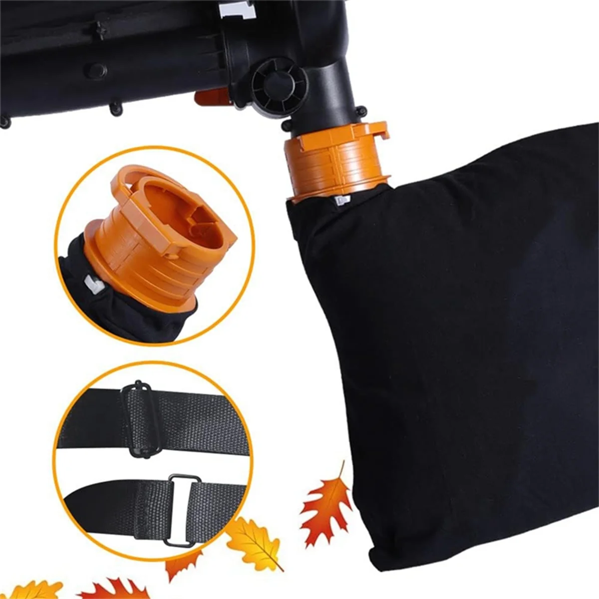 2 قطعة 50026858 50015035   حقيبة جمع أوراق الشجر Trivac WGBAG500 لمنفاخ Worx/مكنسة كهربائية WG500، WG501، WG502، WG505، WG509