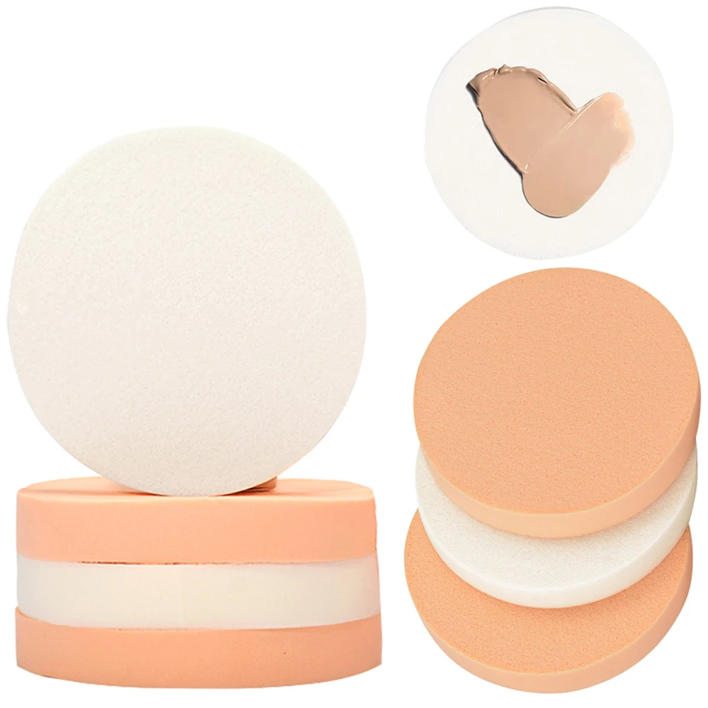 Applicateur de maquillage bouffant de poudre, outil de beauté, bouffée de poudre pour le visage, tampon éponge cosmétique, mélangeur de poudre pour sec et humide, 10 pièces