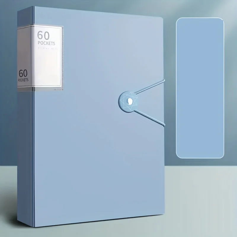 60 Pocket A4 Folder File Bag, Suitable for Storing A4 Sized Documents Such As Test Papers, High Transparency and Waterproof #6