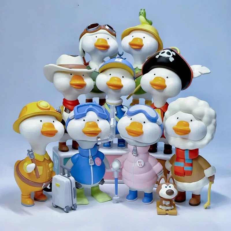 No Duck Is Not Good and Lie Flat Say No Duck Series Blind Box Cute Action Figure Collection Toys Decor Mysterious Surprise Gifts