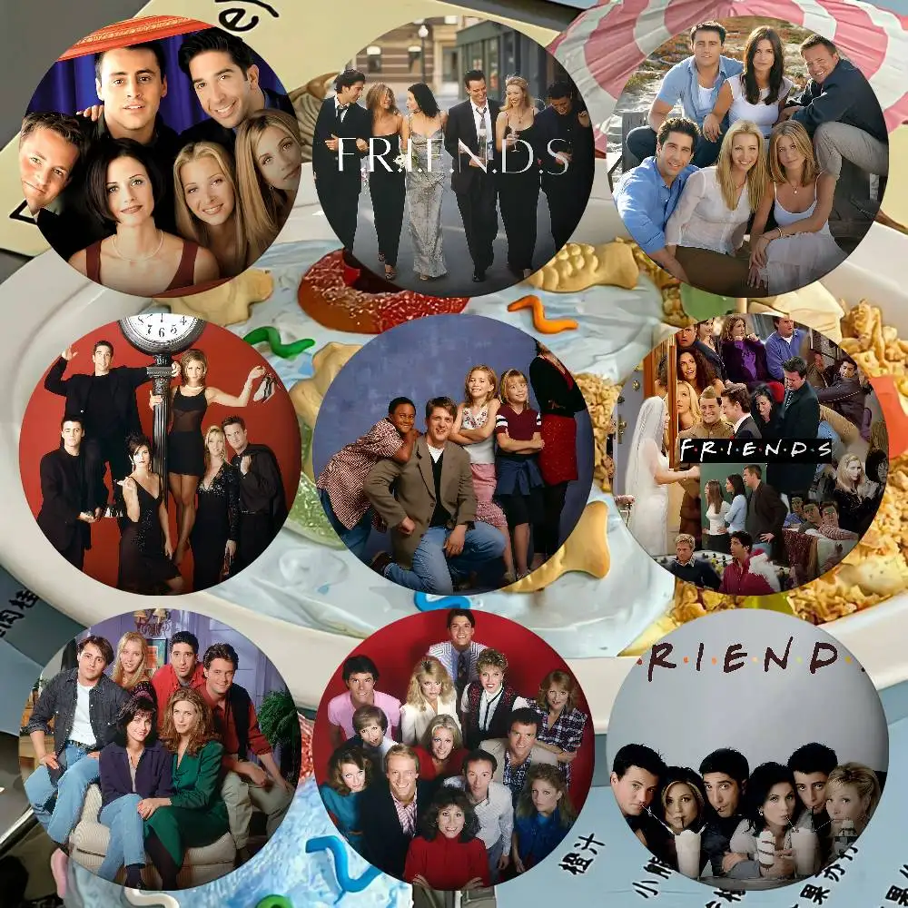 A-American TV S-Series F-Friends شارات الكرتون التلبيب دبابيس بروش المشجعين الحلي الهدايا ظهره ديكور لقم المجوهرات #2