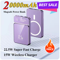 20000mAh 22.5W Ultra-thin Magnetic Wireless Small Portable Power Bank Is Suitable for IPhone, Huawei and Xiaomi