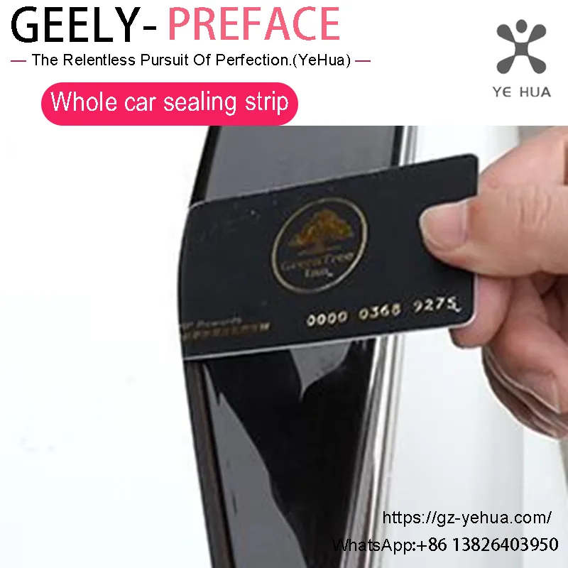 For Geely PREFACE XingRui L 2023 2024 Soundproof Sealing Strip Door Automobiles Parts Accesorios Para Auto Tools