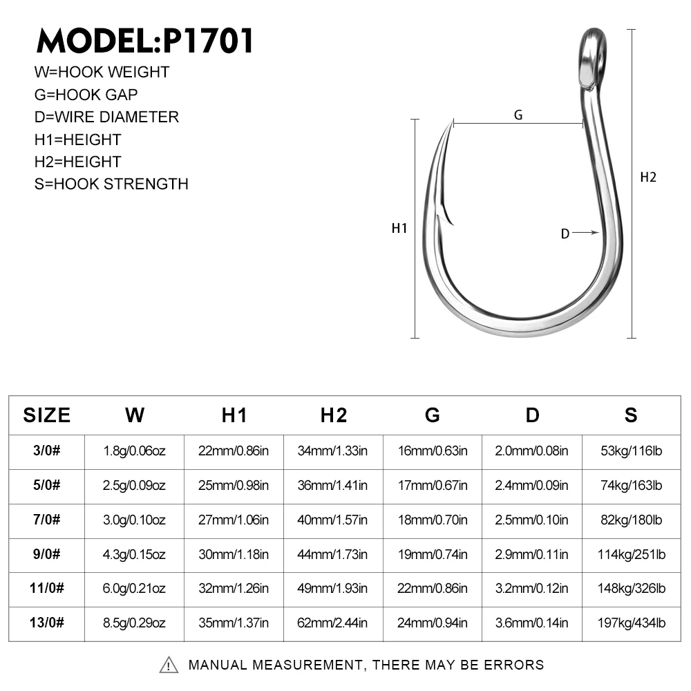 Proberos 10 قطعة 3/0-13/0 سوبر صيد السمك عالية الكربون الصلب Gaff الشائكة مانع االصدأ زاوية حادة التونة الصيد دائرة السنانير #5