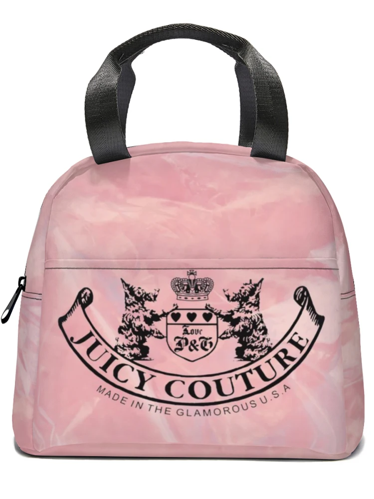 Fiambrera de estilo Juicy Couture para mujer, bolsa térmica multifunción, aislante para comida, gran oferta