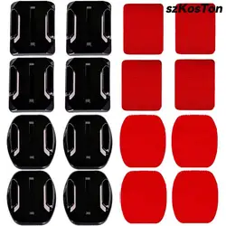 Helmet Adhesive Sticky Mounts Flat Curved Mount for Gopro 12 11 10 9 8 7 6 Insta360 X3 X4 DJI Osmo 3 4 Action Camera Accessories