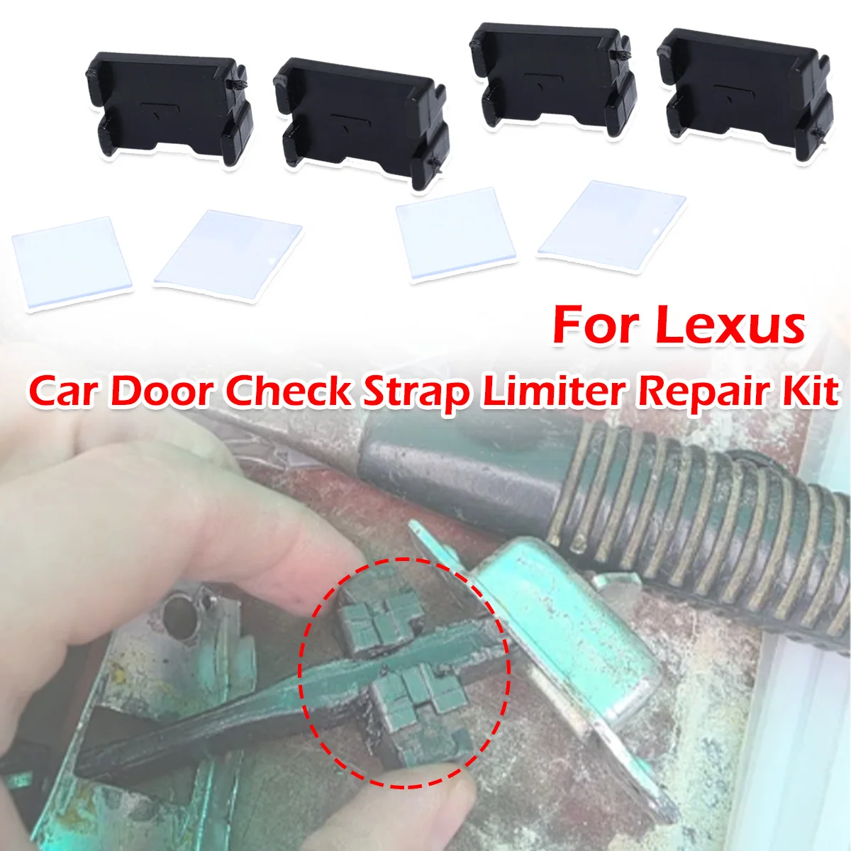 

4/8kit For 2 Door Car Door Check Assy Checker Strap Stopper Repair Replace For Lexus ES250 ES300 GS300 IS200 IS300 LX450 RX300