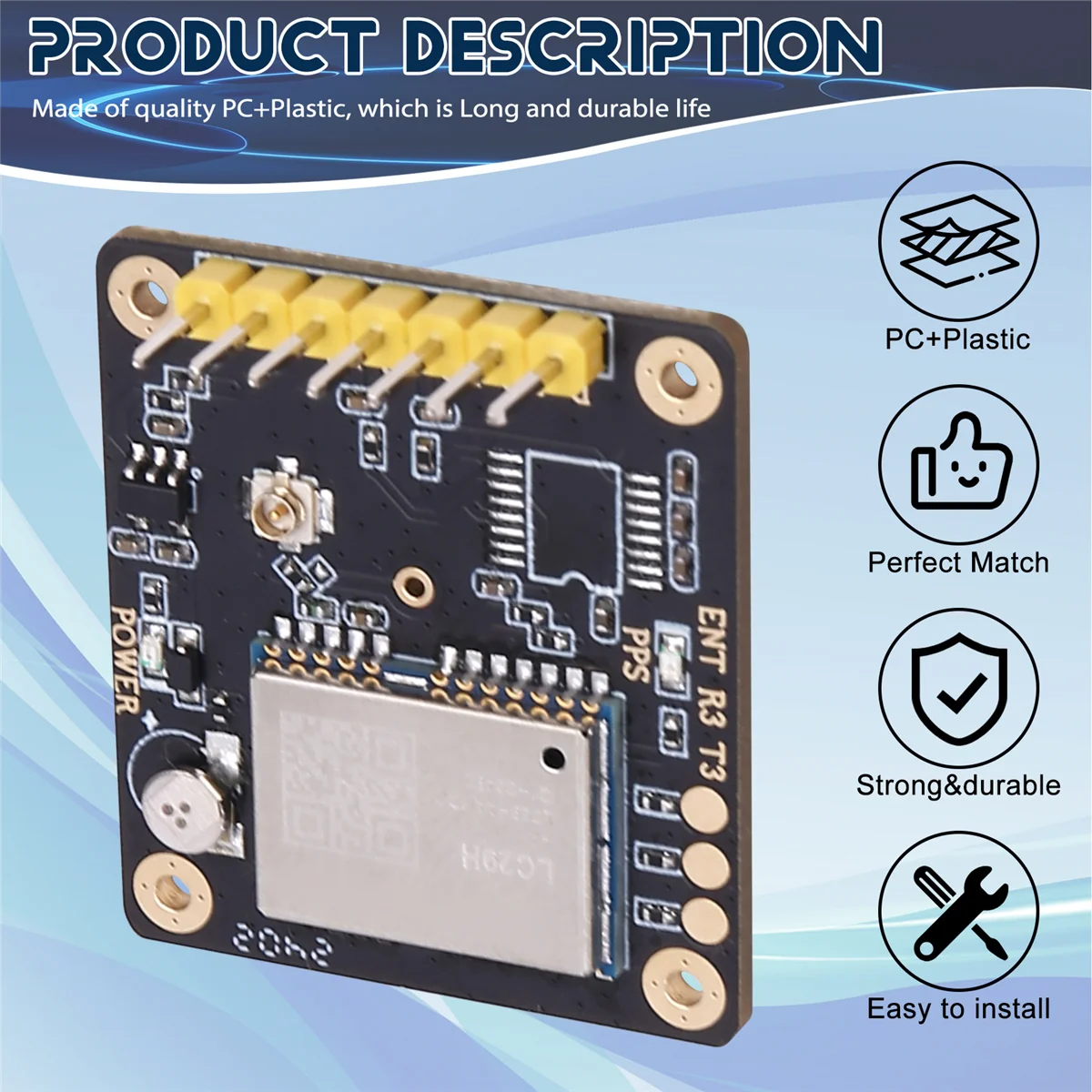 Hochpräzise rtk basisstation platine quectel lc29h zwei frequenz l1/l5 position ierungs modul ausgang rtcm daten lc29haa