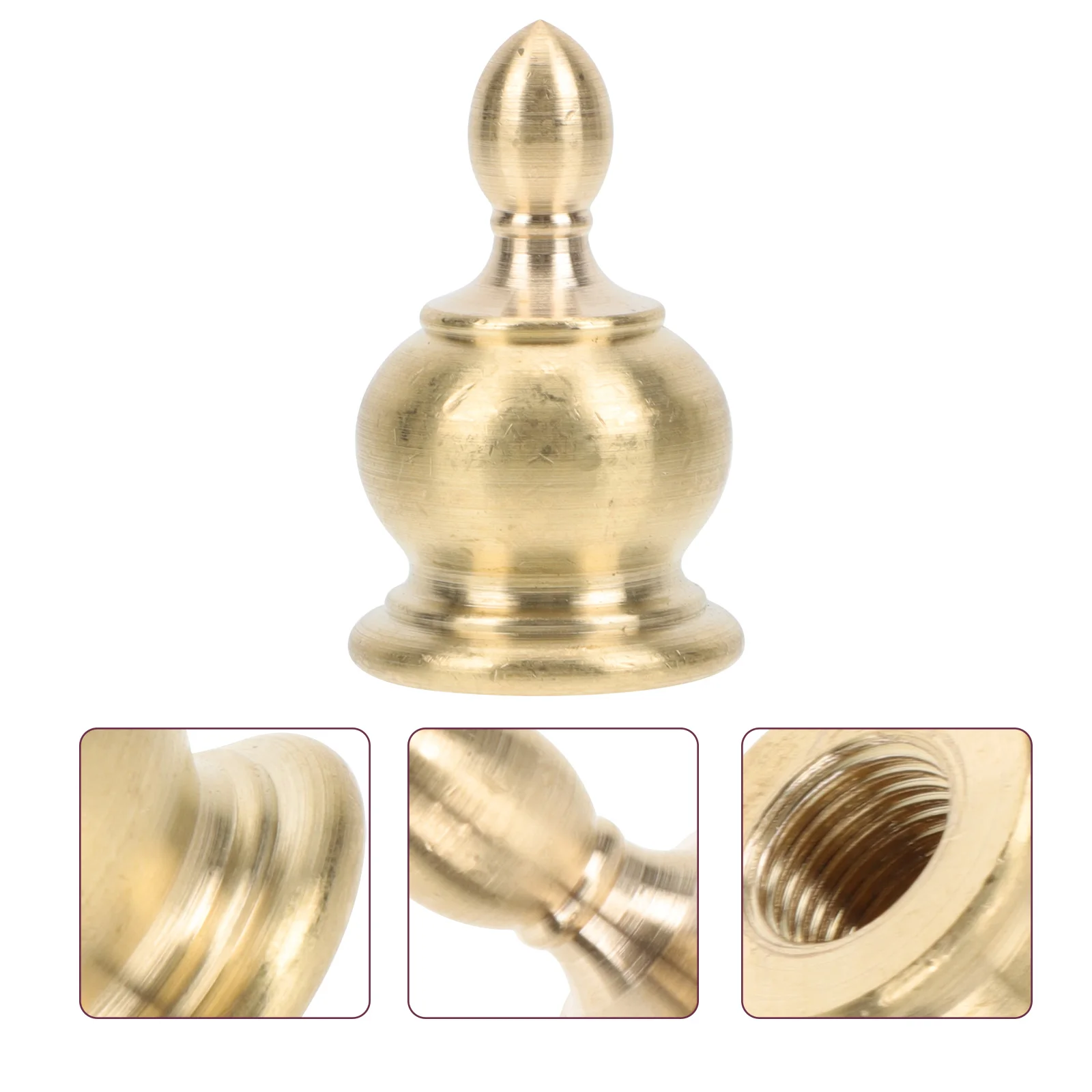 Nut Crown Fixing Screw Cover Lamp Shade Cap Lampshade Finial Decor for Light Fixture Parts Brass Shades Floor Decoration