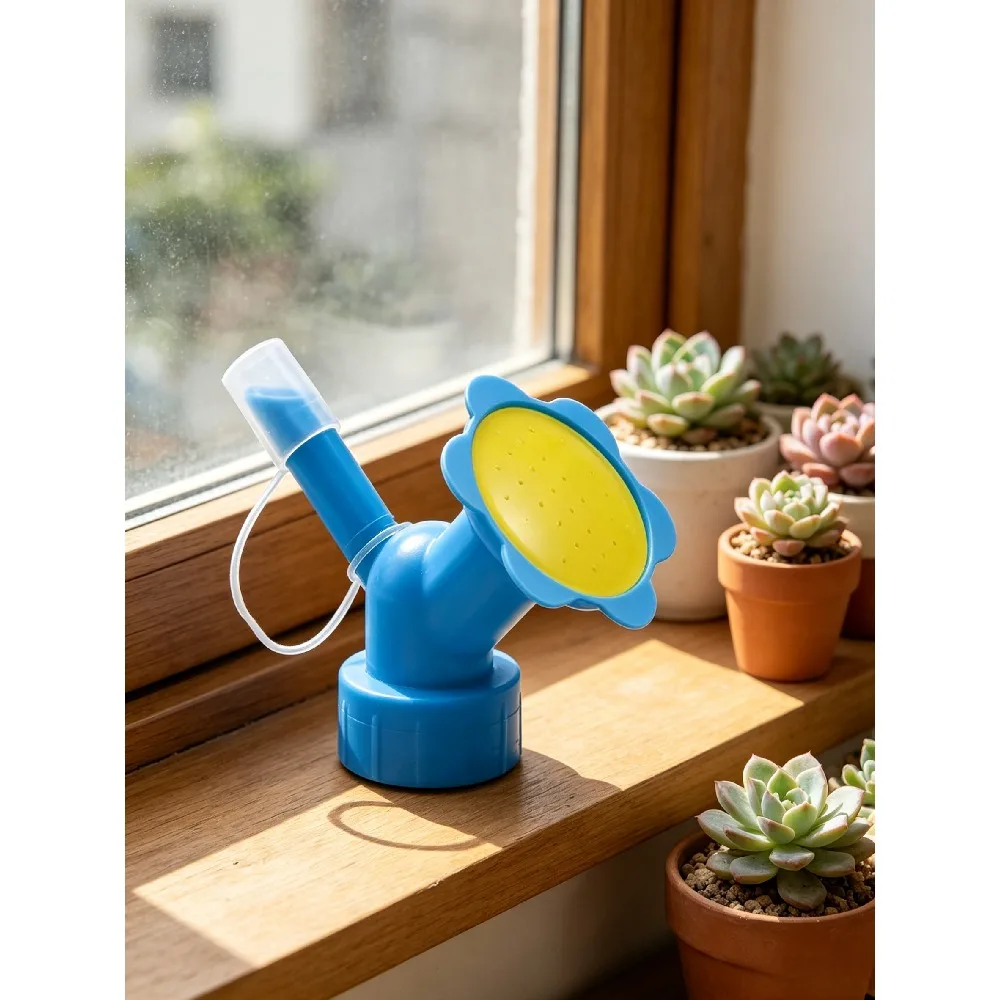 2 Pack DIY Soda Bottle Watering Sprinkler Nozzle, Flower Shaped Adjustable Watering Can Head, Reusable Plastic Garden Sprayer Head Fit Coke Beverage Bottles for Indoor Outdoor Plant Watering