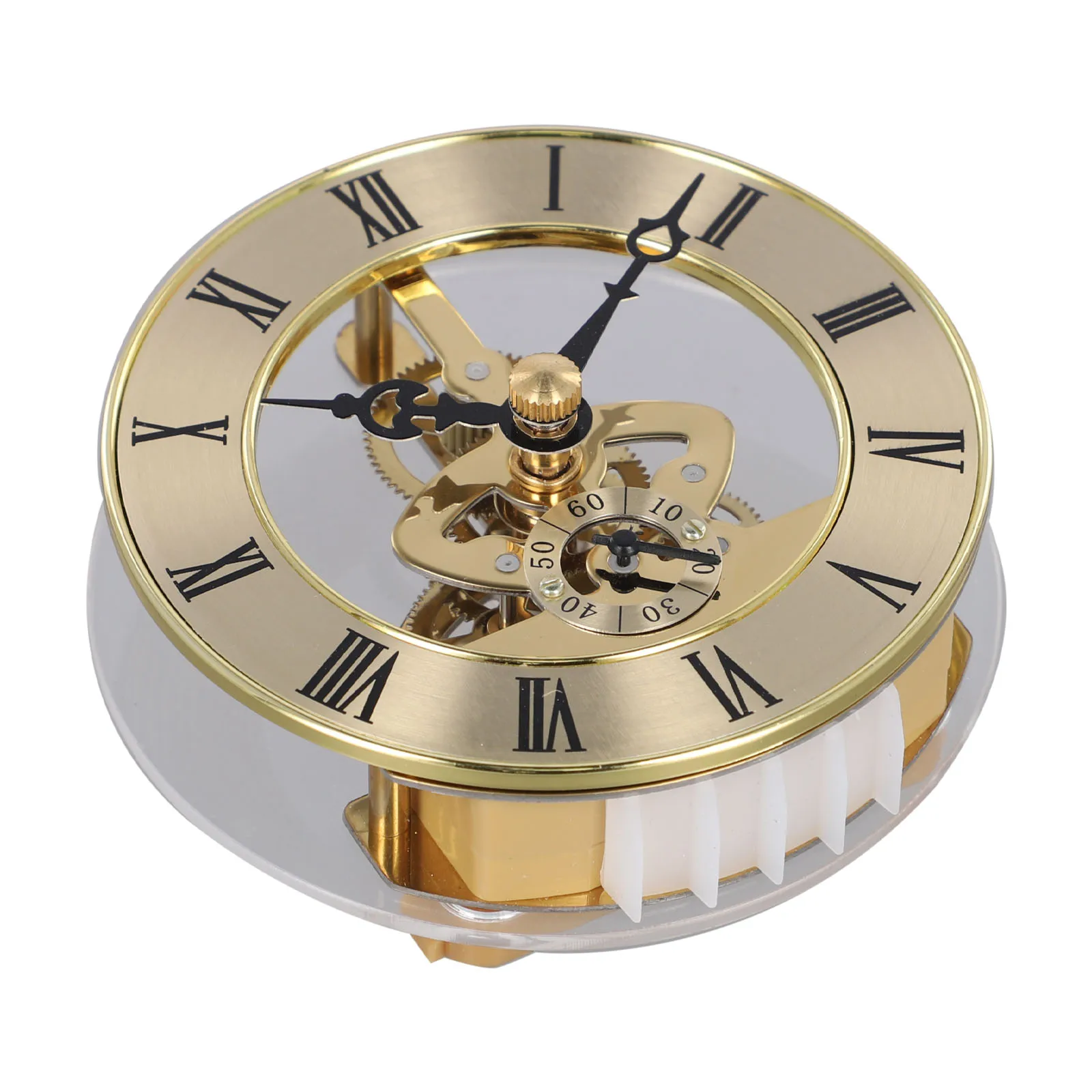 Replacement Clock Insert Thick 24mm Skeleton Clock Insert Clock Movement DIY Parts Diameter 86mm Moving Gear Clock