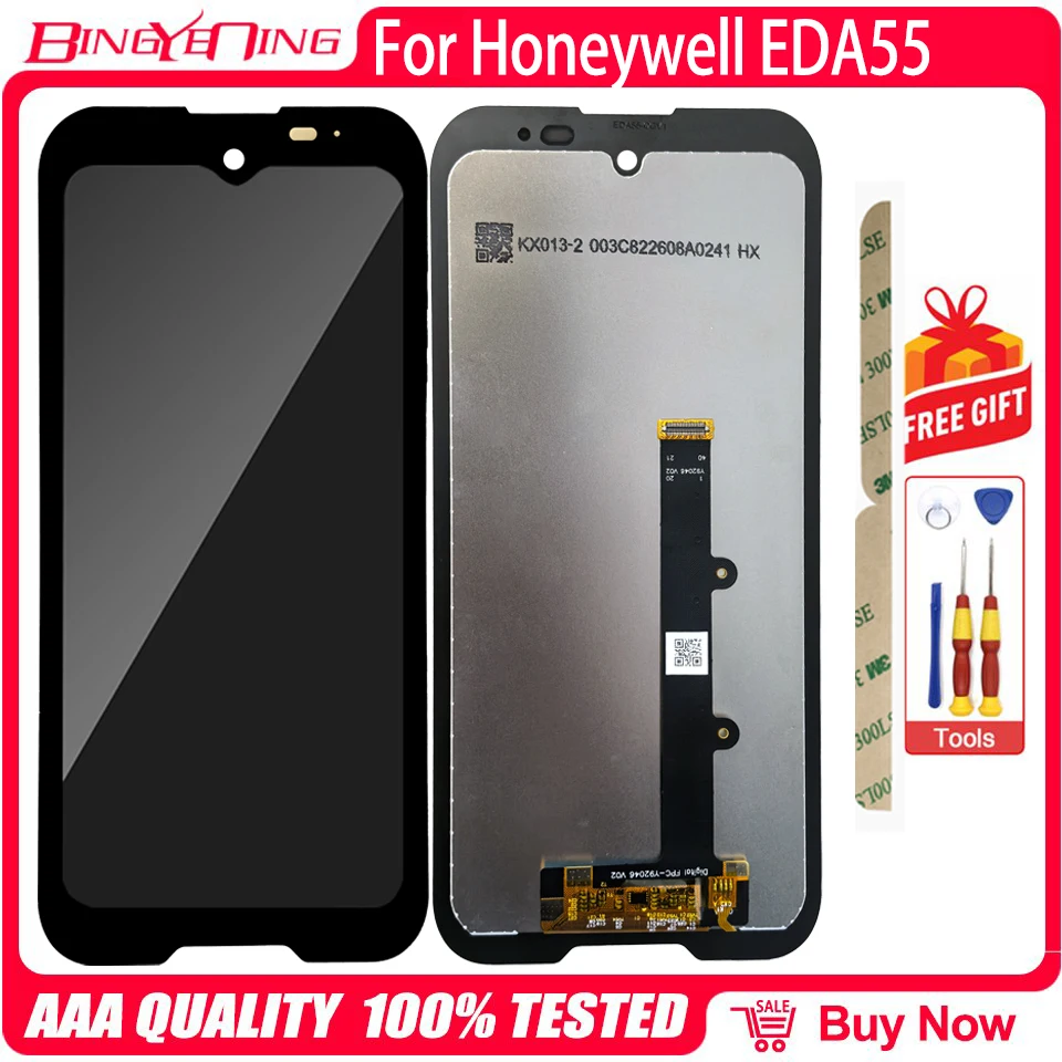 Pantalla LCD y táctil digitalizador con marco de calidad 100% para Honeywell EDA50 EDA51 EDA55 CT40/CT45 CT40XP/CT45XP 2