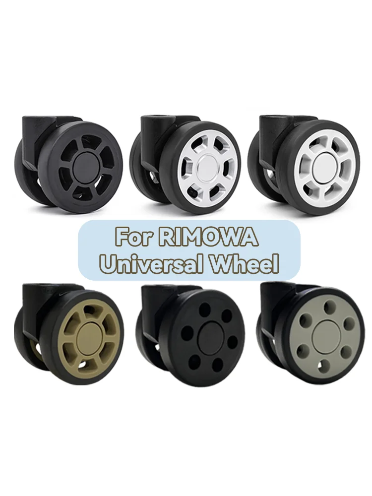 Roue universelle de remplacement de pièces de réparation pour valise, accessoires de bagages muets résistants à l'usure, adaptée pour Rimowa, 50mm