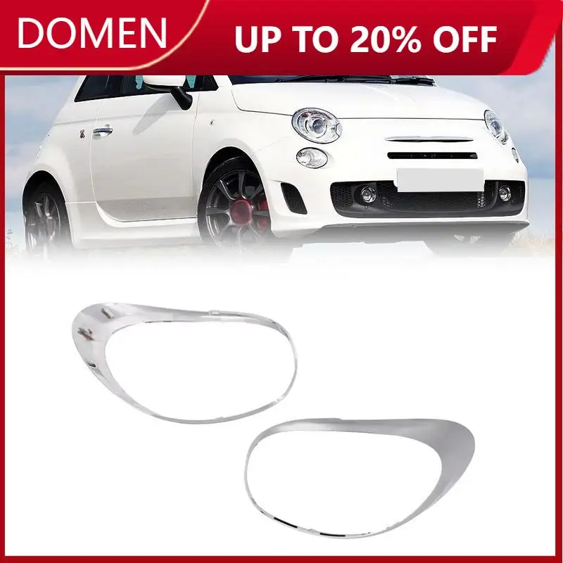 

Car Rear Left Right Tail Light Trim Ring Silver Chrome For Fiat 500L 2014-2020 Replacement Lamp Cover 68235995AA 68235996AA