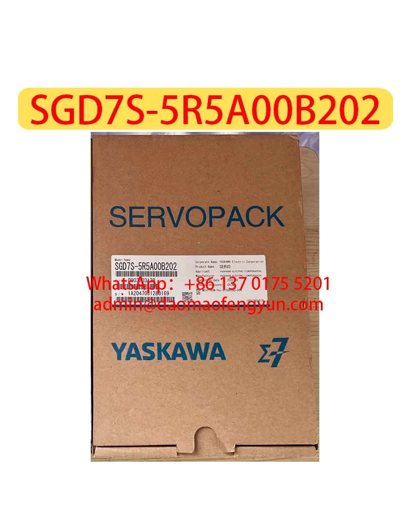 

SGD7S-5R5A00B202 Brand New Servo Drive SGD7S 5R5A00B202