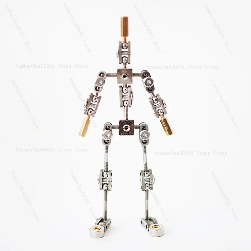 Full Metal Frozen Frame Animation Character Skeleton Stainless Steel Skeleton DIY Animation Doll Flexible Wear Resistance