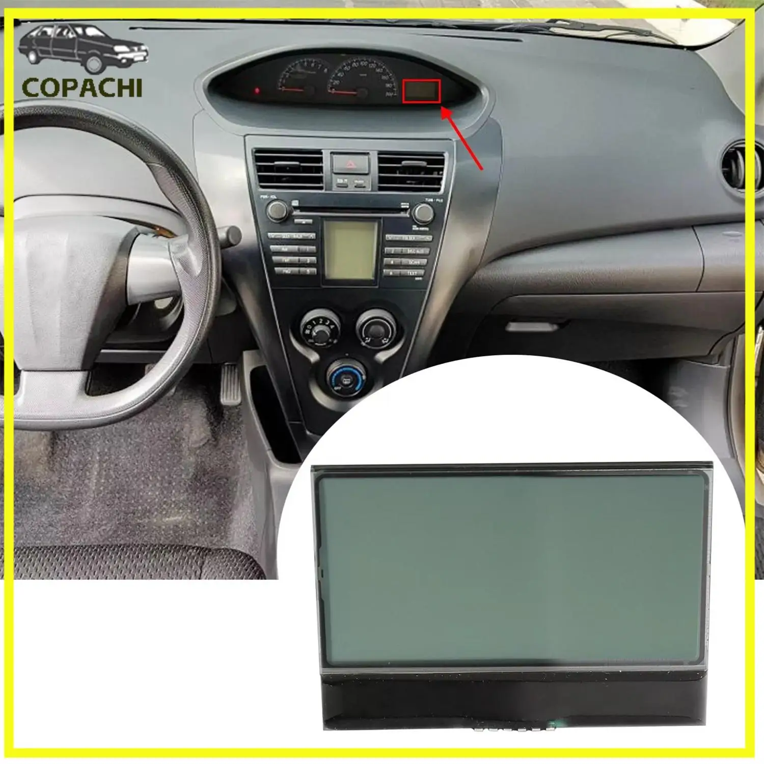 

1 шт. ЖК-экран приборной панели, кластерный прибор для Toyota 2008-2012 Toyota Vios, автомобильные аксессуары, запасные части для интерьера