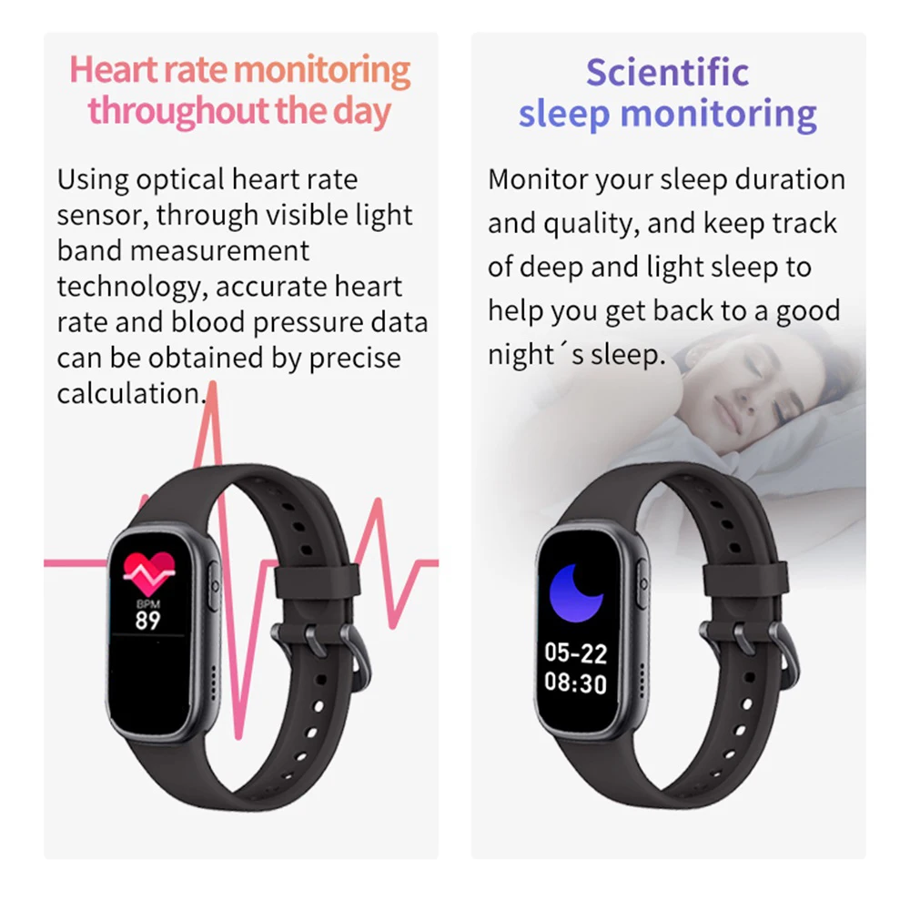 電卓 Bluetooth スマートウォッチ 通話リマインダー カラー画面 心拍数 睡眠 健康情報リマインダー 防水スマートウォッチ