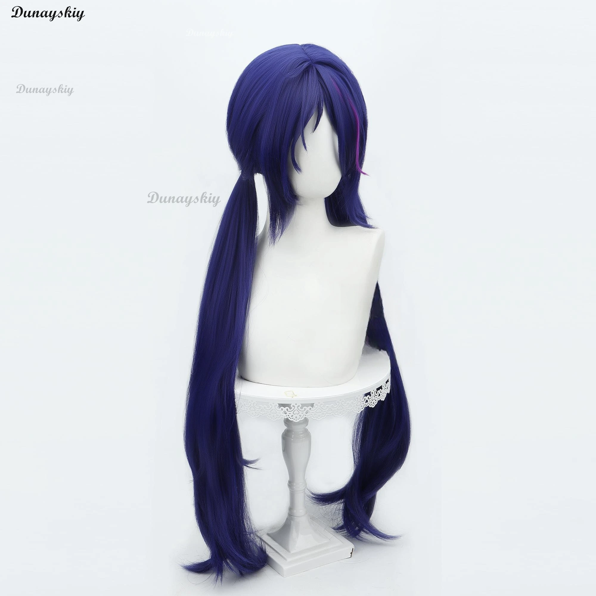 Mita Cosplay Game MiSide Crazy Wig Prop Cosplay Wig RolePlay Purple Hair Women Primary Yandere Outfit Halloween Customized