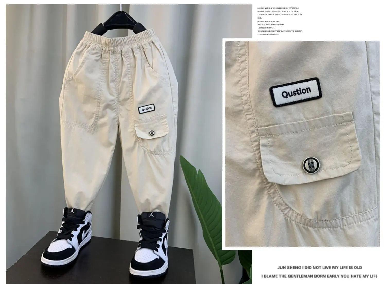 Neue Sommerhose für Jungen, hübsche, leichte und bequeme, mückensichere Hose für Kinder im Alter von 2–8 Jahren, Kinder-Overalls – Detail 16