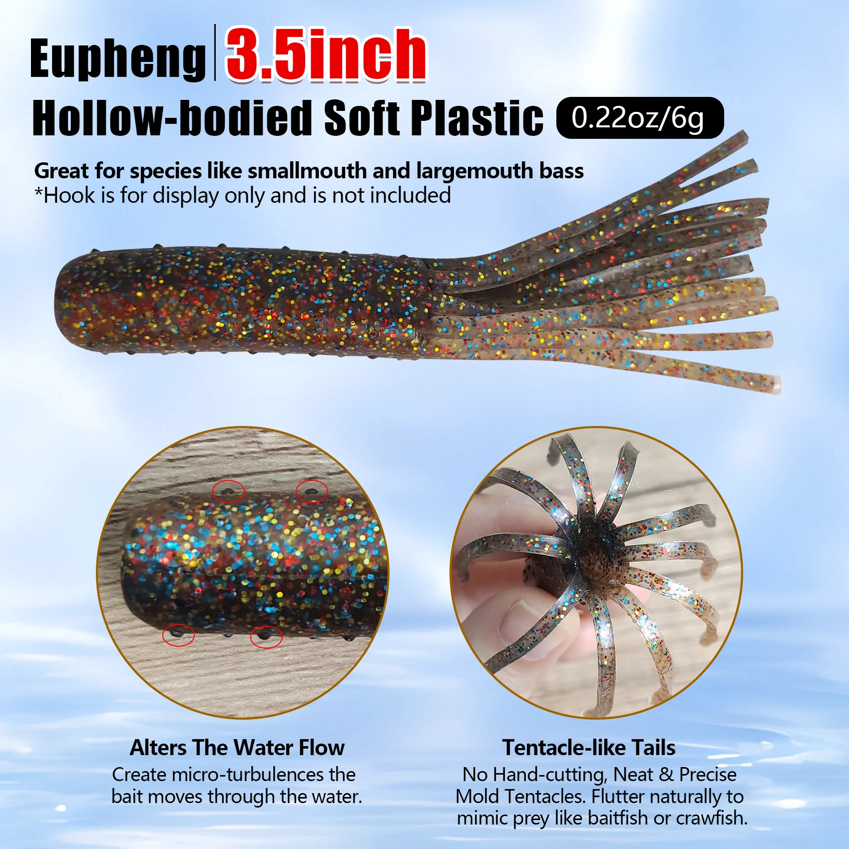 Aventik 9 cm Tube appâts 20 pi - Jig Head Lure avis et prix