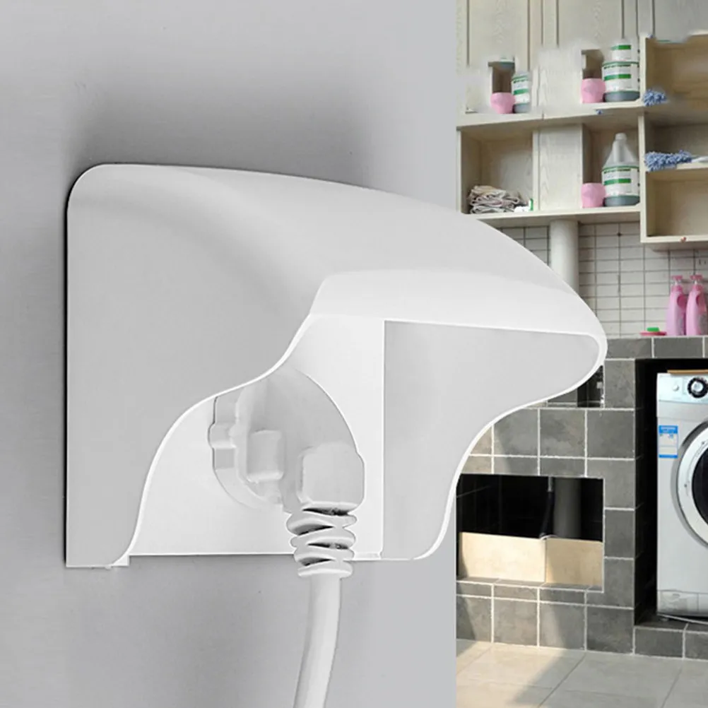 2Pcs Doorbell Rain Cover Heavy Duty Plastic Weatherproof Cover for Doorbell Access Control Machine Sun Rain Protection Outdoor