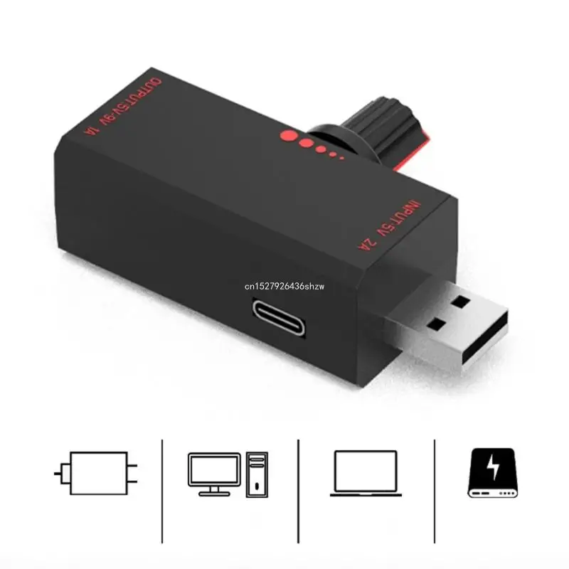 USB Fan Speed Regulator 5V2A USB Fan Stepless Speed Controller with Switchs for Offices 5V9V1A Output Adajust Ranges Dropship