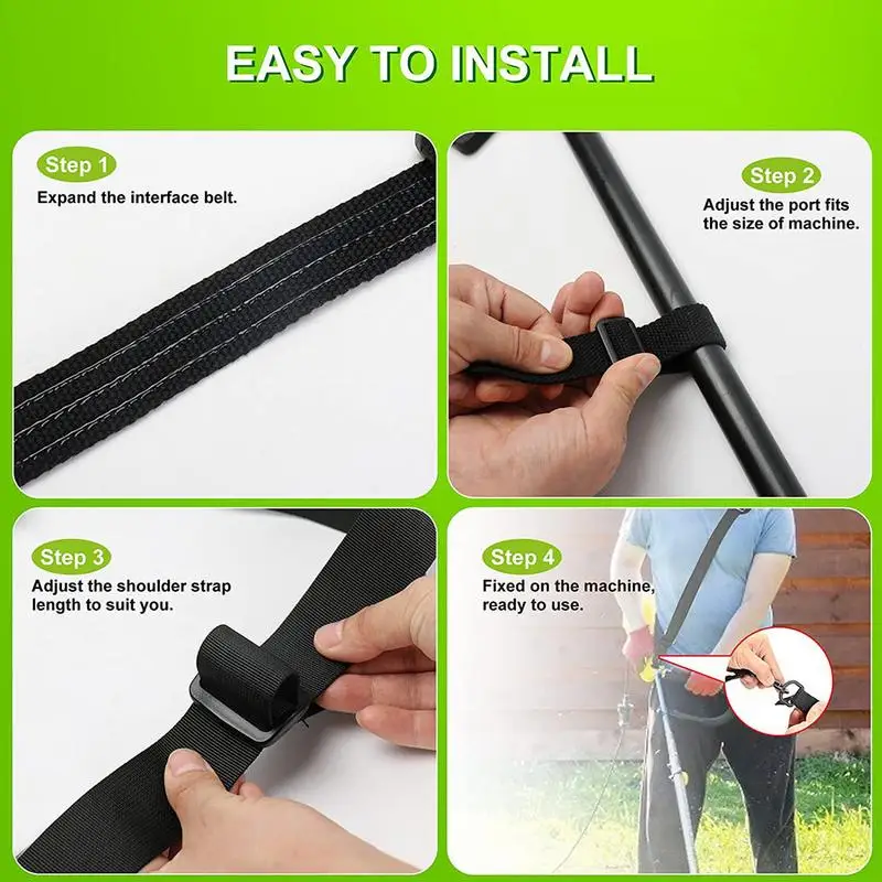 Lawn Mower Shoulder Strap Universal Grass Brush Cutter Belt Widened And Thickened Lawn Mower Shoulder Strap Gardening Tools