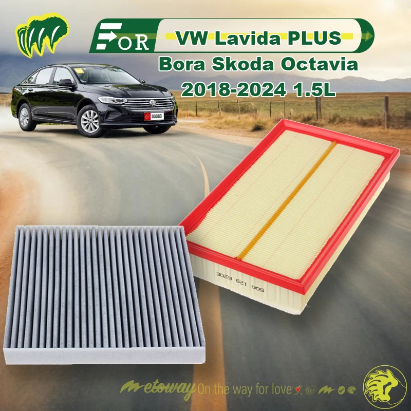 For vW Lavida PLUS Bora Skoda Octavia 2018-2024 1.5L Car Air Conditioner Filter Car Cabin Air Filter Replace Filter