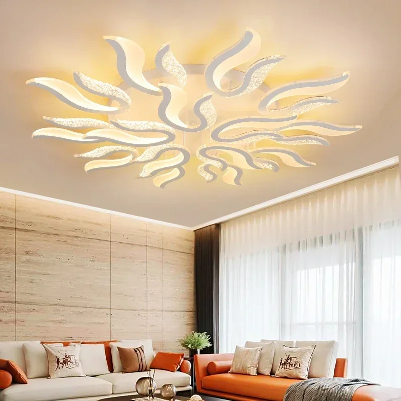 

Modern Acrylic LED Ceiling Lights for Living Dining Table Room Ultrathin Ceiling Lamp Chandelier Home Decor AC90-265V Lustre