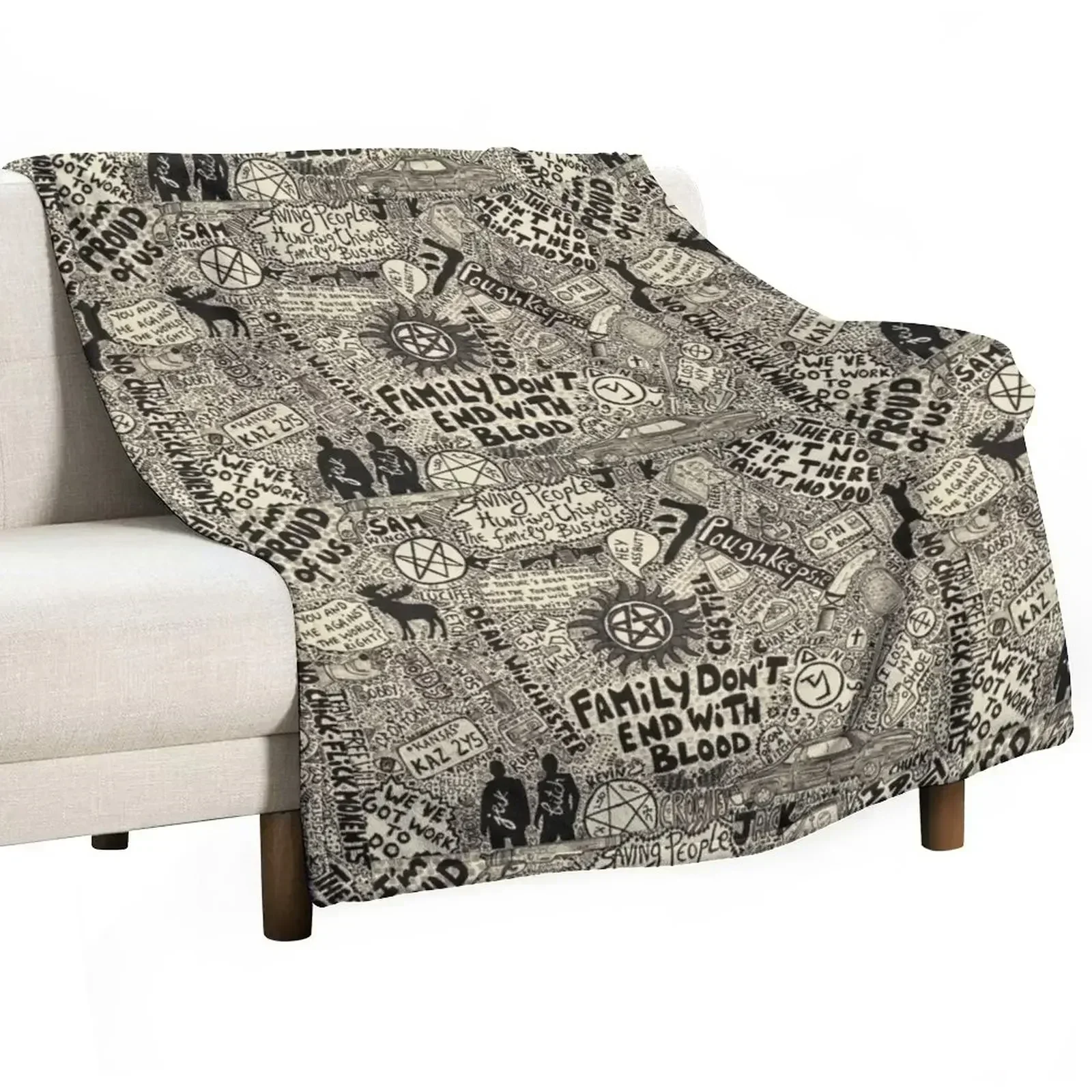 SPN 2.0 Throw Blanket Luxurious Soft Fuzzy Blanket for Sofa Bed